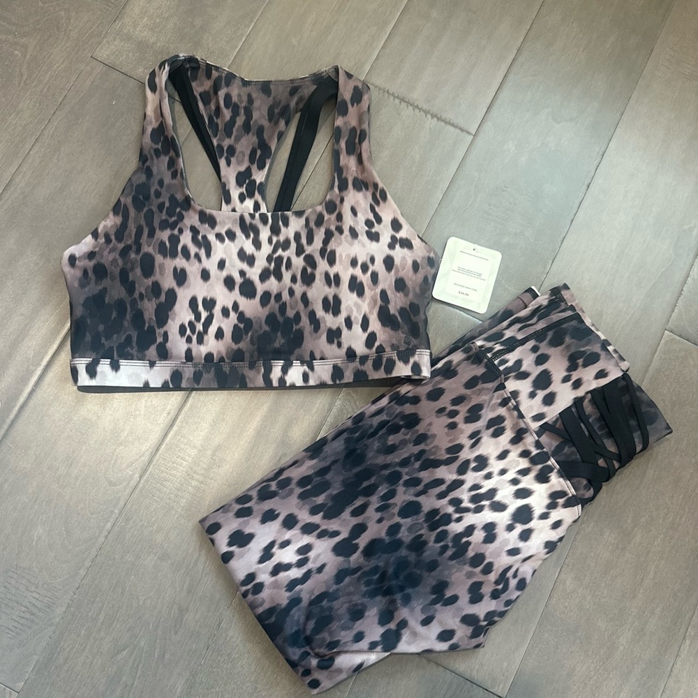 Fabletics Powerhold leggings and sports bra set XS pants, Small bra